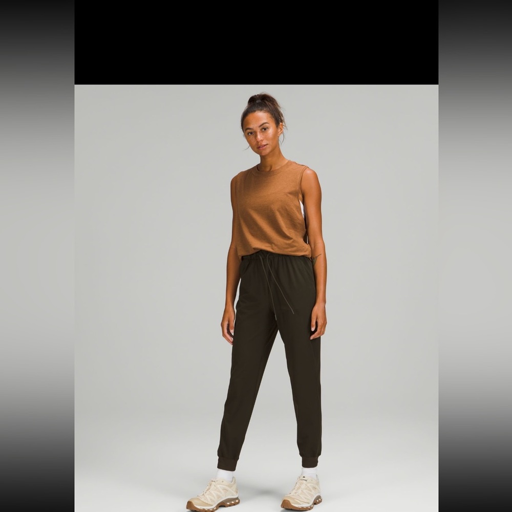 Dark Olive Stretch High Rise Jogger - Full Length - NWOT - Size 6